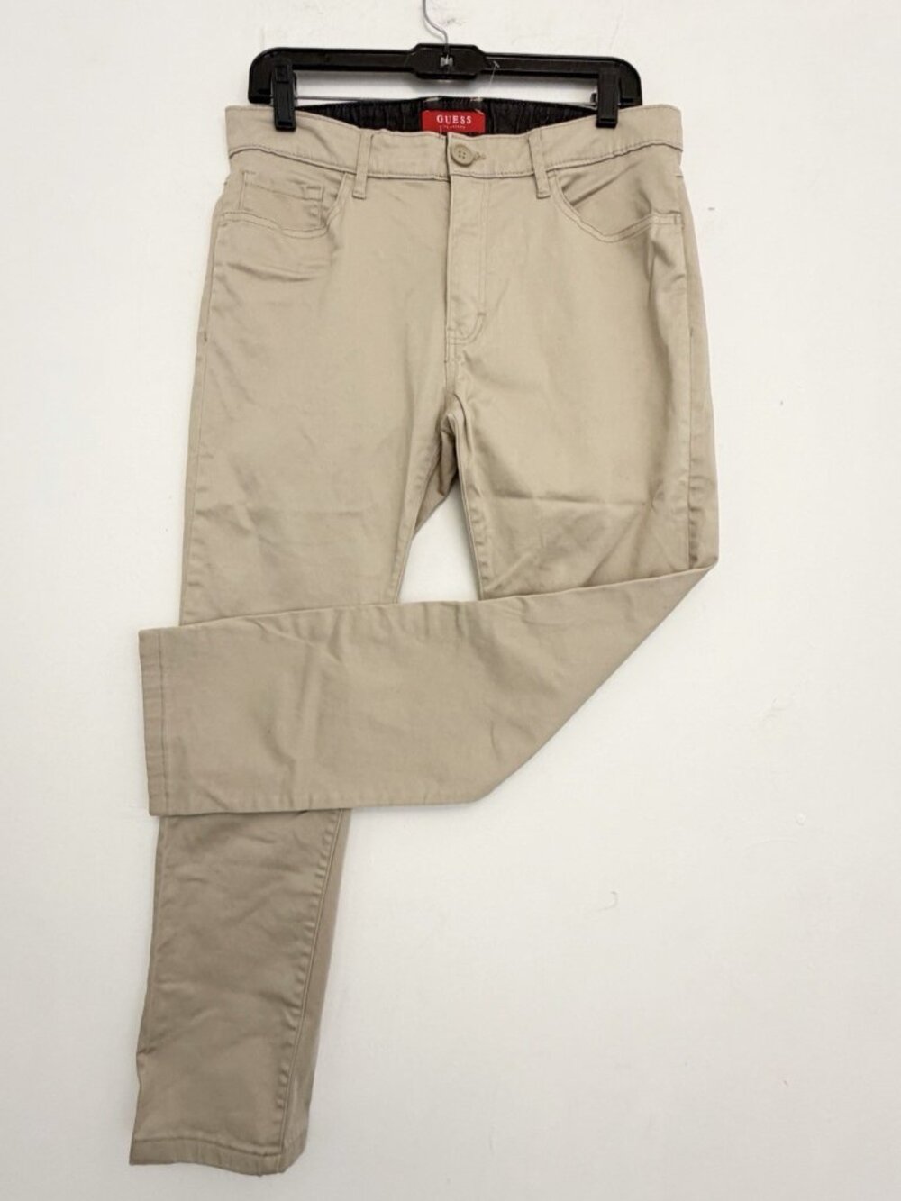 GUESS Fit Skinny Khaki Chino Pants Men's Size 33x32 Tan Beige NEW